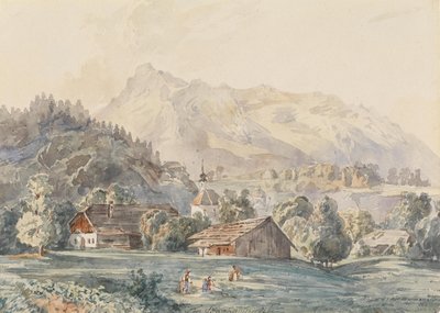 Le village de Gnigl près de Salzbourg - Franz Barbarini